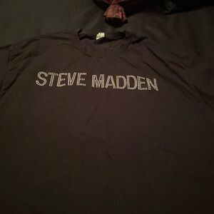 Steve Madden shoe crew t shirt with beads